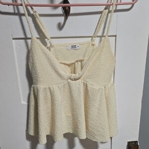 Ardene Cream Textured Camisole Top